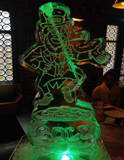 Ice Luge 008 St Patrick's Day Leprechaun