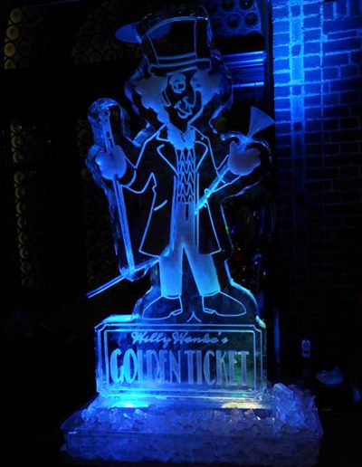 Ice Luge 013 Willie Wonka Golden Ticket