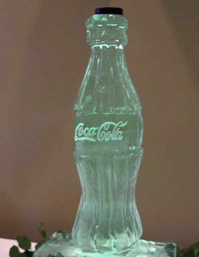 Ice Sculpture Logo 004 Cocoa Cola Bottle