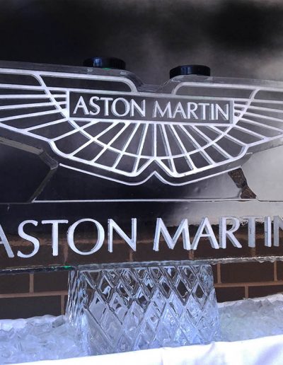 Ice Sculpture Logo 007 Aston Martin