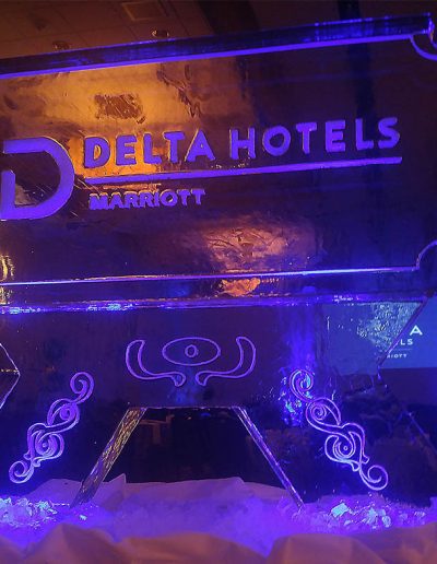 Ice Sculpture Logo 016 Delta Hotels