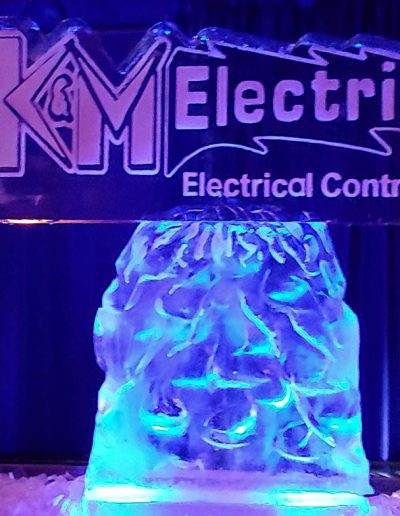 Ice Sculpture Logo 018 K And M Electric