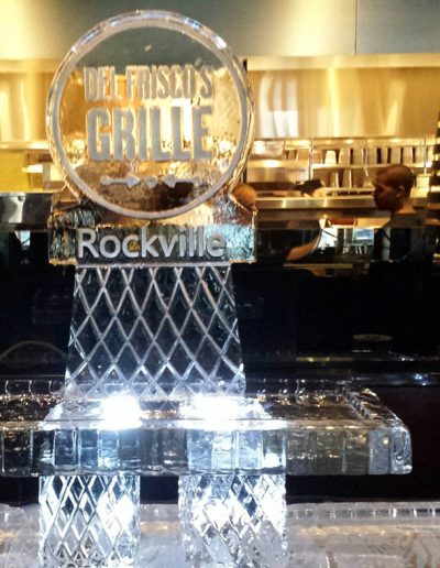 Ice Sculpture Logo 024 Del Friscos Grill