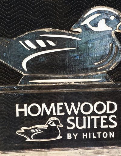 Ice Sculpture Logo 025 Homewood Suites by Hilton