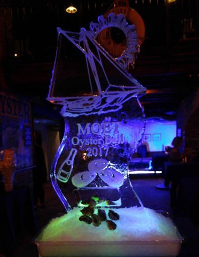 Ice Sculpture Logo 039 Moet Oyster Ball