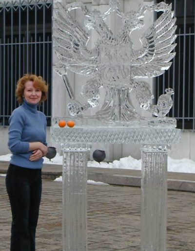 Ice Sculptures 026 Russian Embassy Eagle