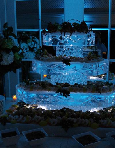 Ice Sculptures For Events 044 3 Tier Seafood Server