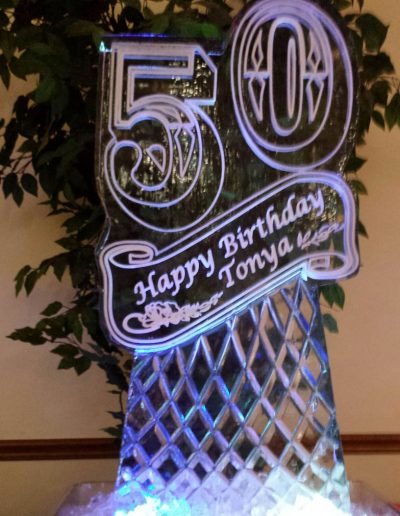 Ice Sculptures For Events 098 50th Birthday