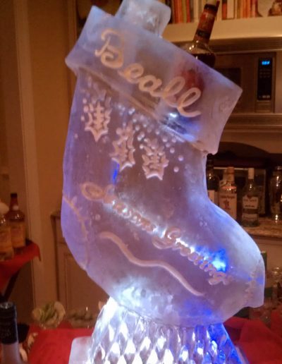 Ice Sculptures For Events 114 Christmas Stocking luge