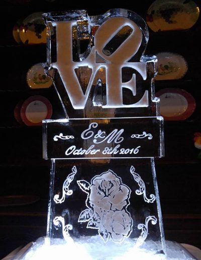 Wedding Ice Sculptures 001 Love