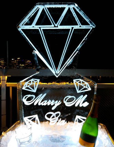 Wedding Ice Sculptures 003 Diamonds